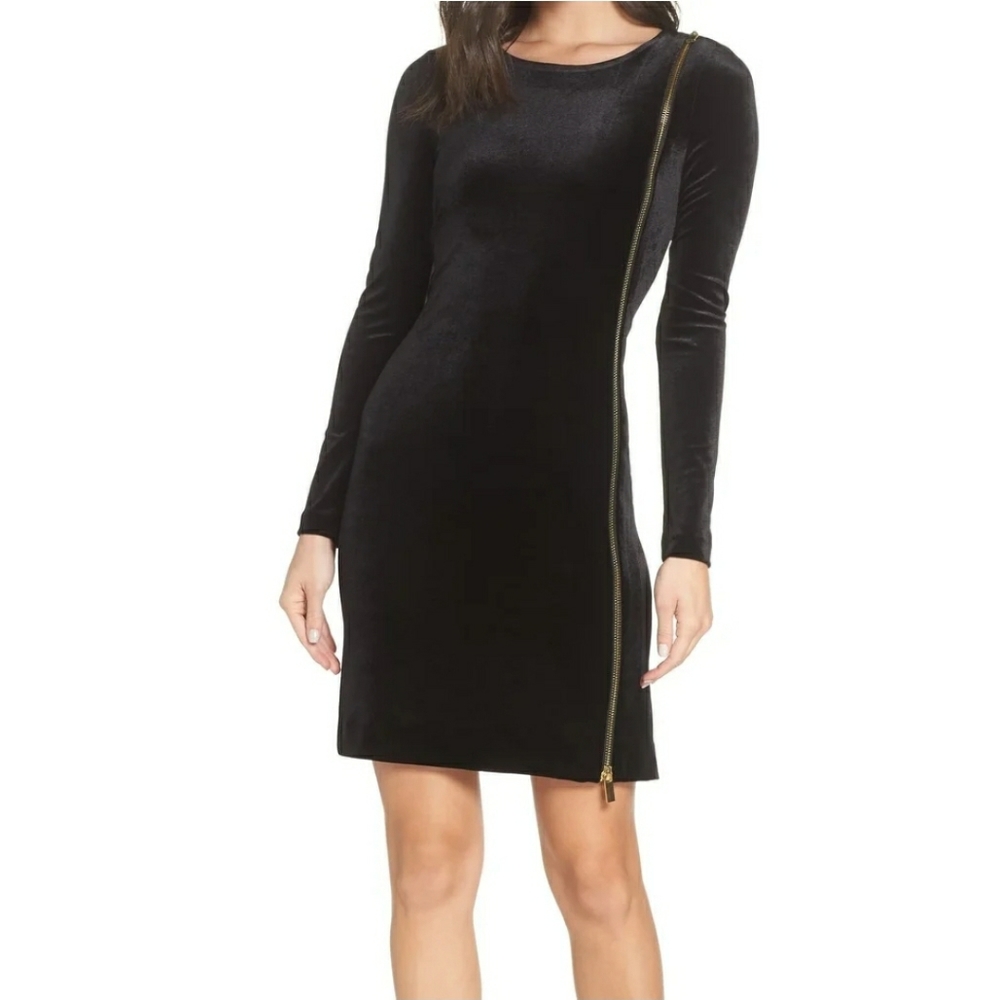 French Connection Velvet Dress